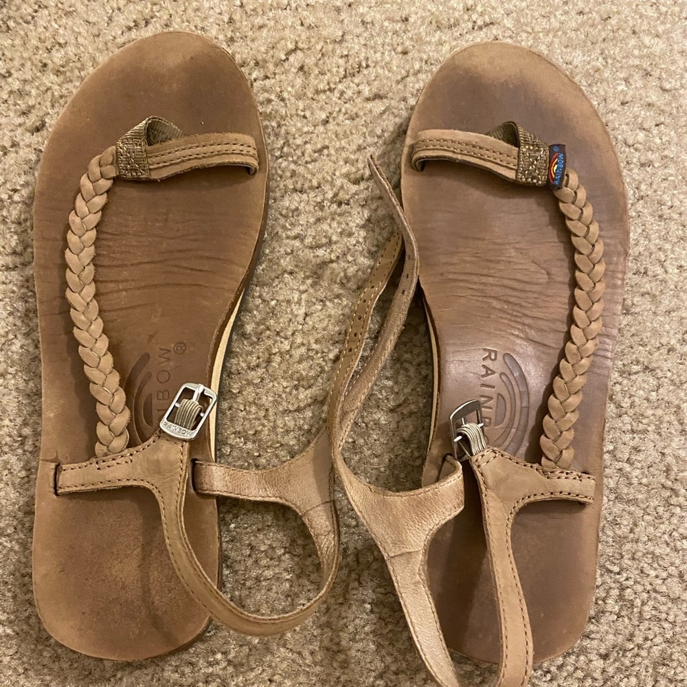 Rainbows braided toe loop sandal
